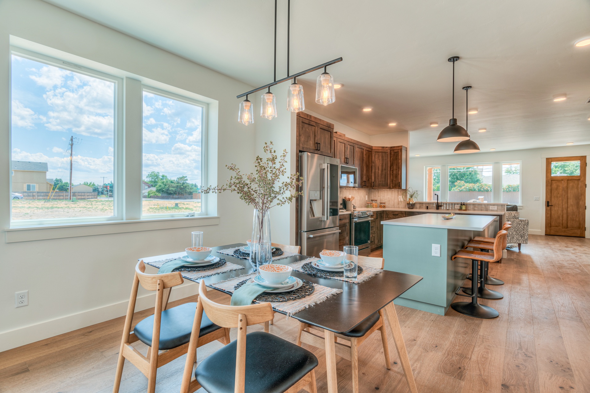 kitchen and dining room photo